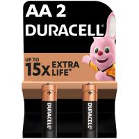 Батарейка Duracell AA лужні 2 шт. в упаковці Фото