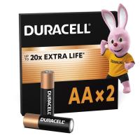 Батарейка Duracell AA лужні 2 шт. в упаковці Фото