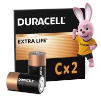 Батарейка Duracell C LR14 щелочная 2шт. в упаковке Фото