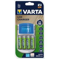 Зарядний пристрій для акумуляторів Varta LCD charger + 4 * AA 2500mAh Фото