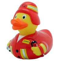 Іграшка для ванної Funny Ducks Пожарный утка Фото