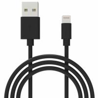 Дата кабель Grand-X USB 2.0 AM to Lightning 1.0m Cu, 2.1А, Black Фото