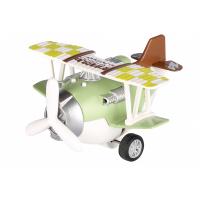 Спецтехніка Same Toy Самолет металический инерционный Aircraft зеленый Фото