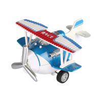 Спецтехніка Same Toy Самолет металический инерционный Aircraft синий Фото