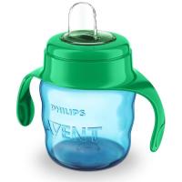 Поильник-непроливайка Philips AVENT с мягким носиком 200 мл голубой 6 мес+ Фото