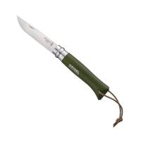 Ніж Opinel №8 Inox VRI Trekking зеленый, без упаковки Фото