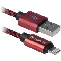 Дата кабель Defender USB 2.0 AM to Lightning 1.0m ACH01-03T PRO Red Фото