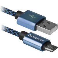 Дата кабель Defender USB 2.0 AM to Micro 5P 1.0m USB08-03T blue Фото