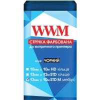 Стрічка до принтерів WWM 13мм х 10м STD л. Black Фото