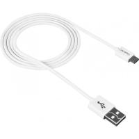 Дата кабель Canyon USB 2.0 AM to Micro 5P 1.0m White Фото