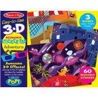 Набор для творчества Melissa&Doug Многоразовые 3D наклейки с очками Приключения Фото