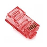 Коннектор Merlion RJ45 cat.5e UTP 8P8C Red 100 шт Фото