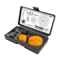 Коронка Tolsen коронок по дереву 11 предм. 19-64 мм Фото