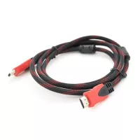 Кабель мультимедийный Merlion HDMI M to HDMI M 3.0m V1.4 black/red Фото