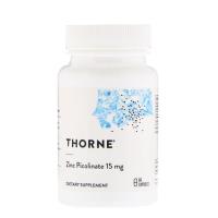 Мінерали Thorne Research Цинк Пиколинат 15 мг, Zinc Picolinate, 60 капсул Фото
