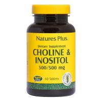 Витамин Natures Plus Холин и Инозитол, 500/500 мг, 60 таблеток Фото