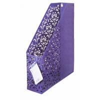 Лоток для бумаг Buromax вертикальный, BAROCCO, металлический, фиолетовый Фото