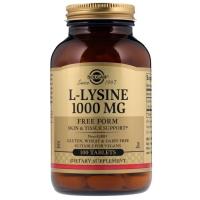 Аминокислота Solgar Лізин 1000 мг, L-Lysine, 100 таблеток Фото
