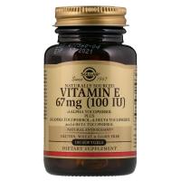 Вітамін Solgar Вітамін E, 67 мг (100 IU), d-Alpha Tocopherol Mix Фото