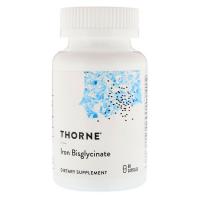 Мінерали Thorne Research Железо Биглицинат 25 мг, Iron Bisglycinate, 60 ка Фото