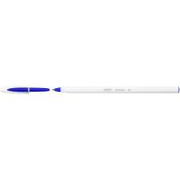 Ручка кулькова Bic Cristal Up с белым шестигранным корпусом Синяя Фото