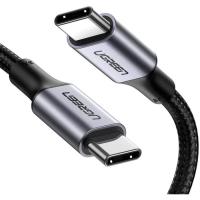 Дата кабель Ugreen USB-C to USB-C 2.0m US316 100W 5A Alum. (Black) Фото