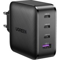 Зарядное устройство Ugreen CD224 65W USB + 3xType-C PD GaN Charger (Black) Фото