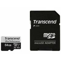 Карта пам'яті Transcend 64GB microSDXC class 10 UHS-I U3 A2 Фото