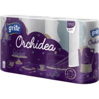 Паперові рушники Grite Orchidea 3 шари 4 рулони Фото