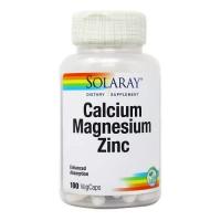 Мінерали Solaray Кальций Магний Цинк, Calcium Magnesium Zinc, 100 Фото