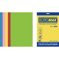 Бумага Buromax А4, 80g, INTENSIVE, 5colors, 20sh, EUROMAX Фото
