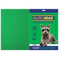Бумага Buromax А4, 80g, DARK green, 50sh Фото