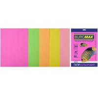 Бумага Buromax А4, 80g, NEON, 5colors, 20sh, EUROMAX Фото