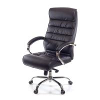 Офисное кресло Аклас Камиль CH MB Черное (натуральная кожа) Фото