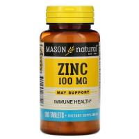 Мінерали Mason Natural Цинк 100 мг, Zinc, 100 таблеток Фото