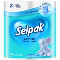Бумажные полотенца Selpak Comfort 2 слоя 2 рулона Фото