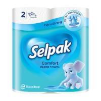 Бумажные полотенца Selpak Comfort 2 слоя 2 рулона Фото