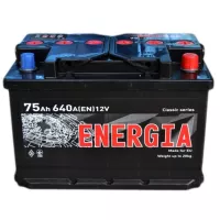 Акумулятор автомобільний ENERGIA 75Аh Фото