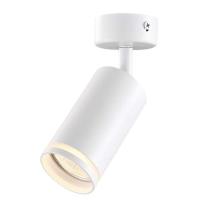 Светильник точечный Videx под лампу GU10 SPF05B накладной поворотный белый Фото