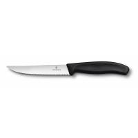 Кухонный нож Victorinox SwissClassic SteakPizza 12 см Serrated Black Фото