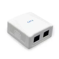 Компьютерная розетка Cablexpert RJ45x2 UTP, cat.6 Фото