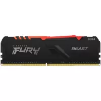 Модуль пам'яті для комп'ютера Kingston Fury (ex.HyperX) DDR4 16GB (2x8GB) 2666 MHz Beast RGB Black Фото