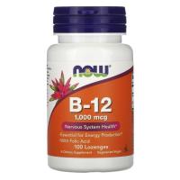 Вітамін Now Foods Вітамін B-12, Vitamin B-12, 1000 мкг, 100 льодяник Фото