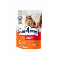 Сухий корм для кішок Club 4 Paws Преміум. З ефектом виведення шерсті 300 г Фото