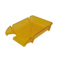 Лоток для бумаг Арника горизонтальный КОМПАКТ, лимонный Фото