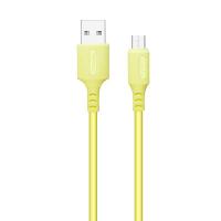 Дата кабель ColorWay USB 2.0 AM to Micro 5P 1.0m soft silicone yellow Фото