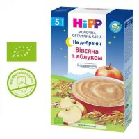 Детская каша HiPP молочная овсяная с яблоком Спокойной ночи 250 г Фото