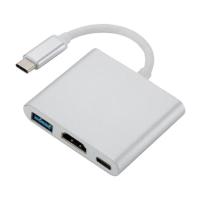 Переходник Dynamode Dynamode USB3.1 Type-C to 1хHDMI, 1хUSB 3.0, 1хUSB Фото