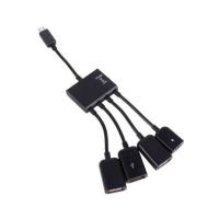Концентратор Lapara LA-MicroUSB-OTG-HUB black Фото