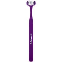 Зубна щітка Dr. Barman's Superbrush Compact Тристороння М'яка Фіолетова Фото